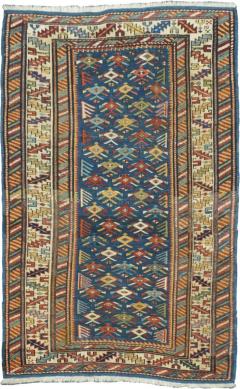 Antique Caucasian Kuba Rug 3 4 x 5 2  - 4458558