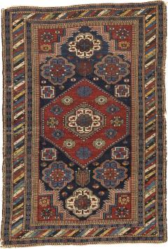 Antique Caucasian Kuba Shrivan Rug 34 x 410  - 4269293