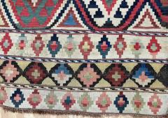 Antique Caucasian Shirvan Kilim 410 x 92 C 1880 - 3971606