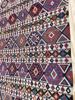 Antique Caucasian Shirvan Kilim 410 x 92 C 1880 - 3971639