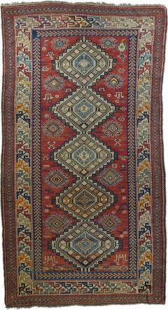 Antique Caucasian Shirvan Rug 53 x 97 - 4355879