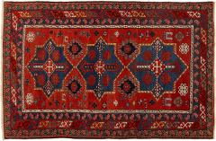 Antique Caucasian hand woven wool rug - 1433444