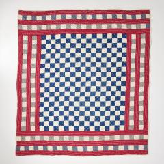 Antique Checkerboard Quilt circa 1900 - 4035078