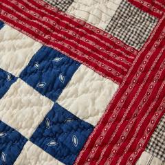 Antique Checkerboard Quilt circa 1900 - 4035080