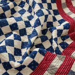 Antique Checkerboard Quilt circa 1900 - 4035084