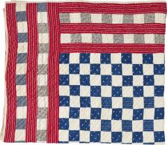 Antique Checkerboard Quilt circa 1900 - 4036604