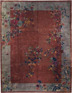 Antique Chinese Art Deco Rug 9 x 12  - 4538780