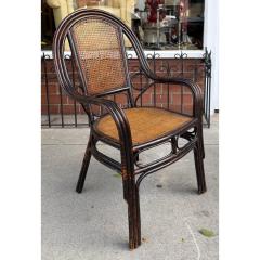 Antique Chinese Bamboo Wicker Armchairs 1 of 2 - 4438053