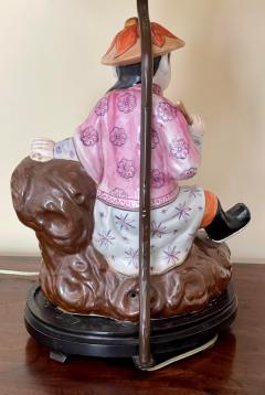 Antique Chinese Ching Dynasty Seated Famille Rose Figurines Now Designer - 2839208