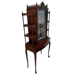 Antique Chinese Chippendale Whatnot Vitrine Cabinet - 4247308