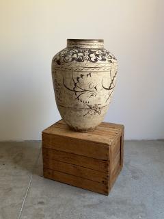Antique Chinese Cizhou Style Pottery Jar Ming Dynasty Period - 4602133