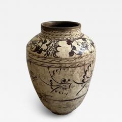 Antique Chinese Cizhou Style Pottery Jar Ming Dynasty Period - 4603528