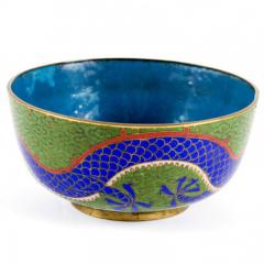 Antique Chinese Cloisonn Dragon Bowl - 151121