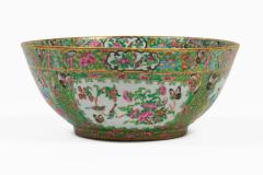 Antique Chinese Export Porcelain Rose Medallion Bowl - 4647152
