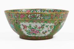 Antique Chinese Export Porcelain Rose Medallion Bowl - 4647154
