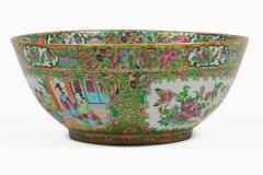 Antique Chinese Export Porcelain Rose Medallion Bowl - 4647155