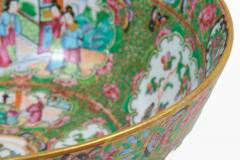 Antique Chinese Export Porcelain Rose Medallion Bowl - 4647159