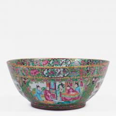 Antique Chinese Export Porcelain Rose Medallion Bowl - 4679724