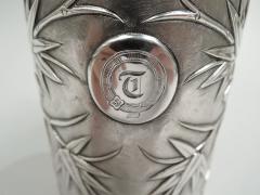 Antique Chinese Export Silver Bamboo Mug - 3754132