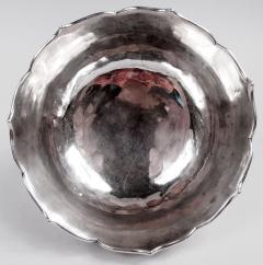 Antique Chinese Export Silver Blossom Butterfly Bowl - 4337672