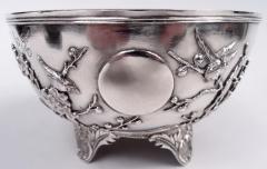 Antique Chinese Export Silver Blossoming Branch Bowl - 4533522