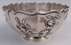 Antique Chinese Export Silver Fruiting Branch Bowl - 4338590