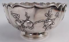 Antique Chinese Export Silver Fruiting Branch Bowl - 4338591
