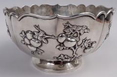 Antique Chinese Export Silver Fruiting Branch Bowl - 4338595