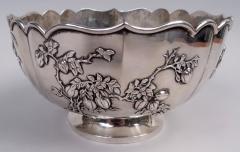 Antique Chinese Export Silver Fruiting Branch Bowl - 4338596