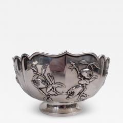 Antique Chinese Export Silver Fruiting Branch Bowl - 4344644