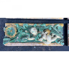 Antique Chinese Figural Architectural Tiles Set of 4 - 2869826