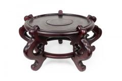 Antique Chinese Mahogany Flower Vase Base Stand - 4519651