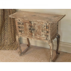 Antique Chinese Ming Style Side Table With Crackle Finish - 2910017
