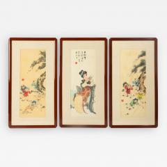 Antique Chinese Paintings on Silk - 1873576