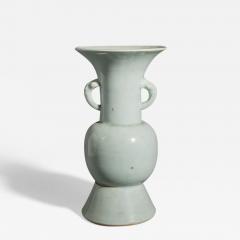 Antique Chinese Pale Celadon Ceramic Vase - 3689198