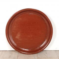 Antique Chinese Red Lacquered Tray on Later Stand - 3538803