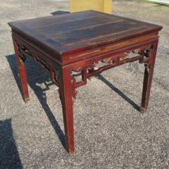 Antique Chinese Wood Ba Xian Eight Immortals Dining Table - 2691417