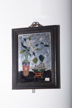 Antique Chinese reverse glass painting - 3821580