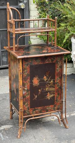 Antique Chinoiserie Regency Bamboo Cabinet - 2431749