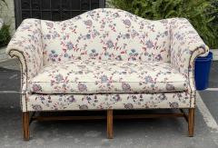 Antique Chippendale Camelback Roll Arm Loveseat Sofa Settees a Pair - 2346312