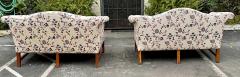 Antique Chippendale Camelback Roll Arm Loveseat Sofa Settees a Pair - 2346320