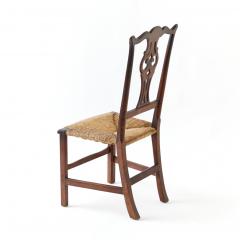 Antique Chippendale Chair with Rush Seat - 3307162