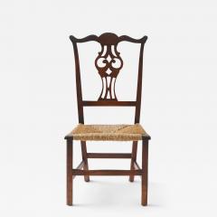 Antique Chippendale Chair with Rush Seat - 3308689