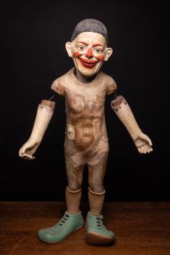 Antique Circus Clown with poseable arms and caracterful smile - 2155671