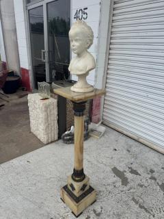 Antique Continental Carved White Marble of a Young Boy - 4632467