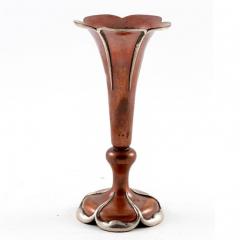 Antique Copper Sterling Silver Bud Vase Mixed Metals - 143887