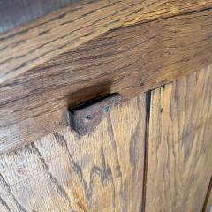 Antique Craftsman Solid Oak Industrial Drafting Table Desk - 3702323