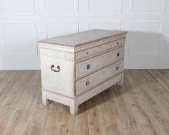 Antique Danish Painted Chest of Drawers in Antique White Early 19th Century - 4282390