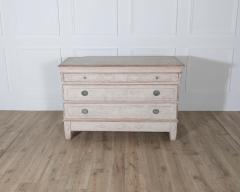 Antique Danish Painted Chest of Drawers in Antique White Early 19th Century - 4282397