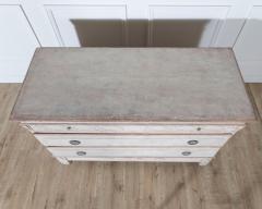 Antique Danish Painted Chest of Drawers in Antique White Early 19th Century - 4282402